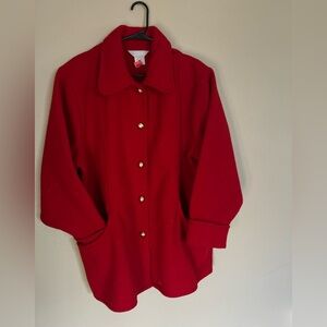 Blair Women's Vibrant Red Teddy Jacket
